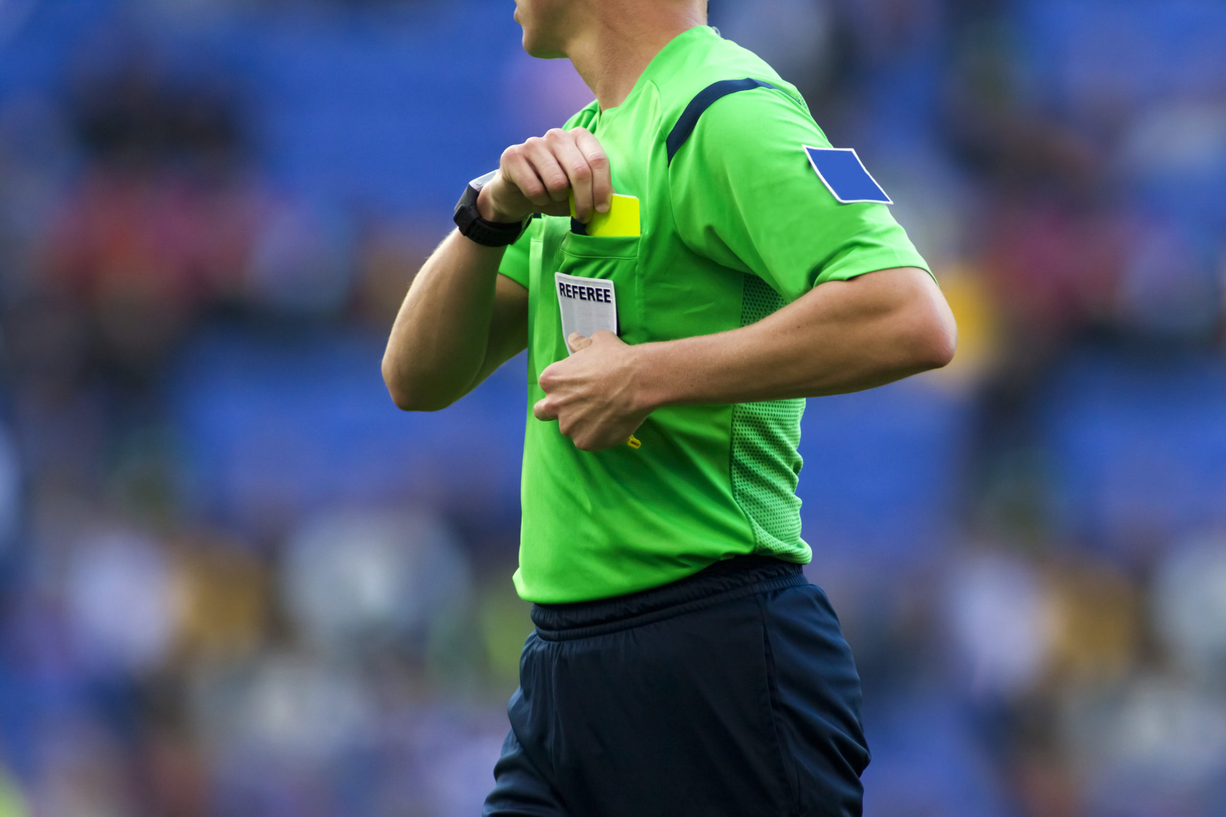 referee yellow card